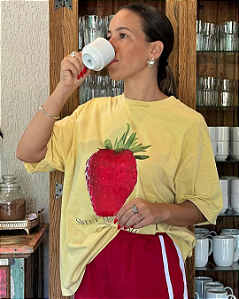 T-Shirt Over Morango / Petit Rose