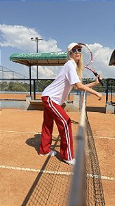 Calça Track Pants Vermelha / Petit Rose