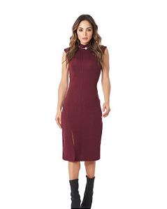 Vestido Gola Alta - Sly Wear