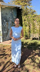 VESTIDO MAXI MIDI DRAPEADO