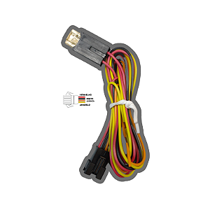 Chicote Universal 4 Vias – Cabo de Alimentação para Rastreadores