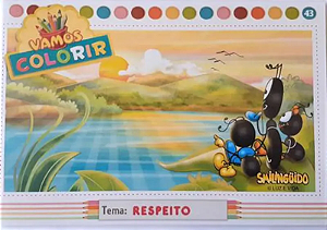 Livro Vamos Colorir - Respeito - Smilinguido