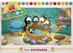 Livro Vamos Colorir - Novidades - Smilinguido