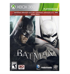 Batman Arkham Asylum + Arkham City - Xbox 360 (usado)