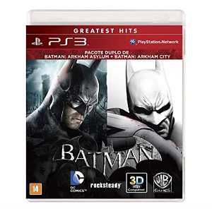 Batman Arkham Asylum E Arkham City - Ps3 (Usado)