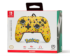 Controle PowerA Enhanced Wired Pikachu com fio