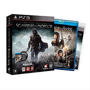 Terra-Média: Sombras de Mordor + Filme O Senhor Dos Anéis: O Retorno Do Rei - PS3 (usado)