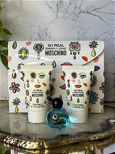 Kit Moschino So Real Cheap and Chic – Miniatura 4,5ml + body lotion 25ml + shower gel 25ml