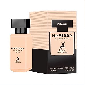 Perfume árabe Narissa Peach (Ref. Olfativa Narciso Rodrigues Poudré) – Feminino – 30ml