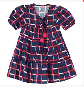 VESTIDO PRECOCE QUADRICULADO - MVT4664