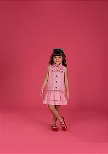 VESTIDO PRECOCE JAIPUR SALMAO - MVT5504