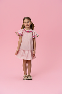 VESTIDO INFANTIL MON SUCRÉ INVERNO FLORES