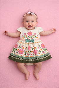 VESTIDO INFANTIL MON SUCRÉ JARDIM