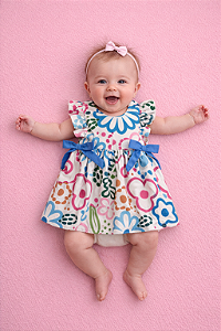 VESTIDO INFANTIL MON SUCRÉ LAÇOS