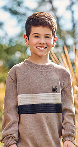 BLUSÃO LUC.BOO EM TRICOT MARROM CLARO – 87155