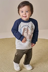 CONJUNTO LUC BOO BLUSÃO EM MOLETOM COM PELÚCIA E CALÇA SKINNY EM FLEECE COTELÊ – 91750