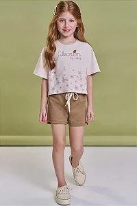 CONJUNTO BLUSA BOXY OVER E SHORTS EM MOLETOM KUKIÊ – 93837