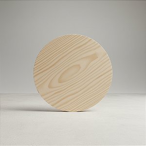 Placa 30x30cm Bolacha De Madeira Pinus De Madeira Lisa