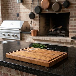 Tábua 36 x 28 cm Corte Para Churrasco Teca