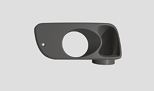 Capa Farol de Milha/Neblina Com Duto De Ar Intake ou Freios