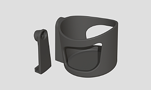 Porta Copo Lateral Console Central