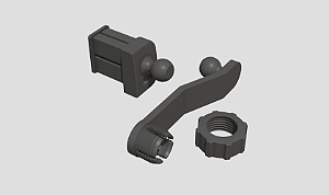 Suporte de Celular Articulado MagSafe no Botão do Painel