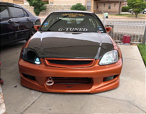 Farol Duto de Ar, Projetor Bi-Led e Seta integrada