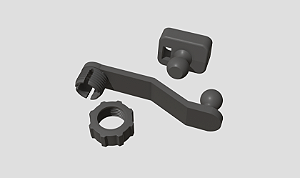 Suporte de Celular Articulado MagSafe no Botão do Painel