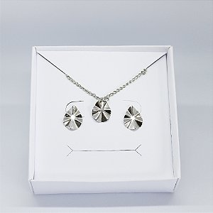 Conjunto Nerthus - Colar e Brinco em Aço Inox