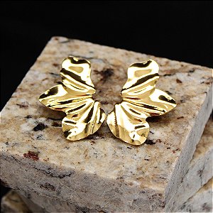 Brinco Nebet em Aço Inox Dourado