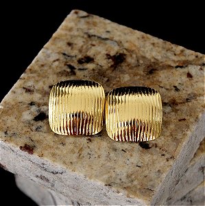 Brinco Felicitas em Aço Inox Dourado