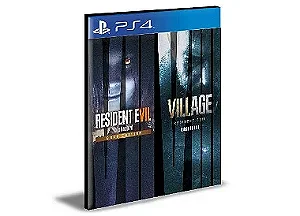 Pacote Completo Resident Evil Village 8 & Resident Evil 7 PS4 Mídia Digital