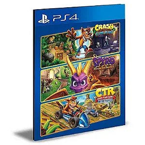Pacote Triplo Crash + Spyro Ps4 e Ps5  Mídia Digital