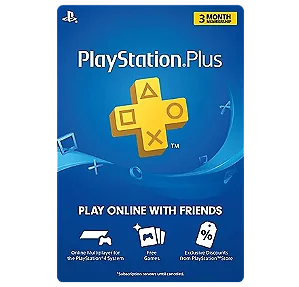 PSN PLUS 3 Meses Playstation ESSENTIAL User PS5 Mídia Digital
