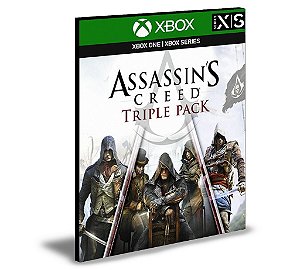 Assassin's Creed Triple Pack Black Flag, Unity, Syndicate Xbox One e Xbox Series X|S - Mídia Digital
