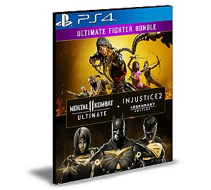 Pacote Mortal Kombat 11 Ultimate + Injustice 2 Edição Lendária Ps4 Mídia Digital