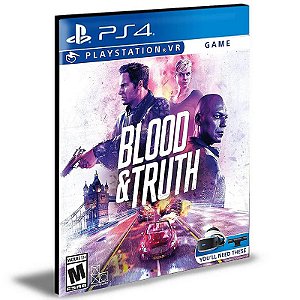 Blood and Truth Vr Ps4 Mídia Digital