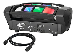 Moving Mini Spider Beam 8 Leds 5w Rgbw Dmx Profissional Show 127/220v