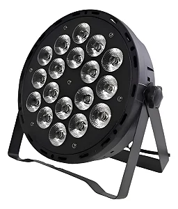 Refletor Led 18x18w Rgbwa+uv Dmx 6in1 127/220v