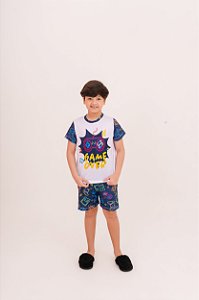 Pijama Curto Menino Video Game