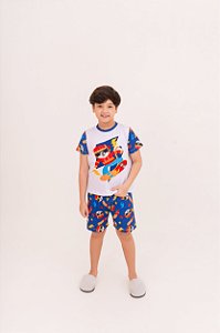 Pijama Curto Menino Tigre Skatista