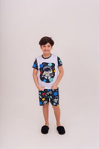 Pijama Curto Menino Astronauta DJ