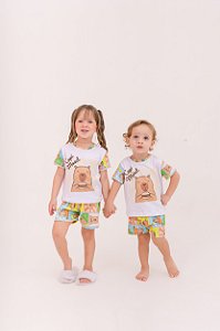 Pijama Curto Infantil Capi Mood