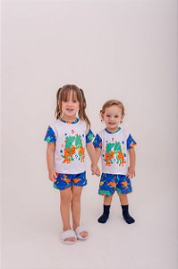 Pijama Curto Infantil Jaca Music