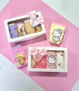 Kit com 4 Calcinhas Infantis em Algodão