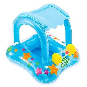 Baby Bote Kiddie Azul com Cobertura 81x66cm