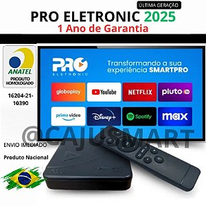 KIT TV BOX Original Pro Eletronic 3 geração / prosb- 3000/16g