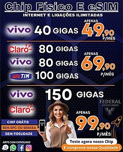 planos de internet móvel 4G/5G com "ilimitado"