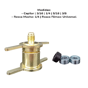 Kit Engate Rápido Refrigeração 3/16 1/4 5/16 3/8 E Capilar