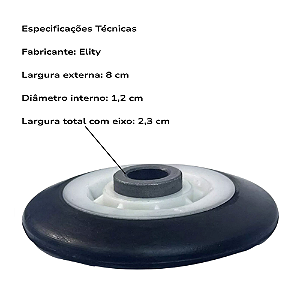 Kit 2 Roldana Tambor Brastemp Secadora Bsc24 Bsr10 Bsi10 2